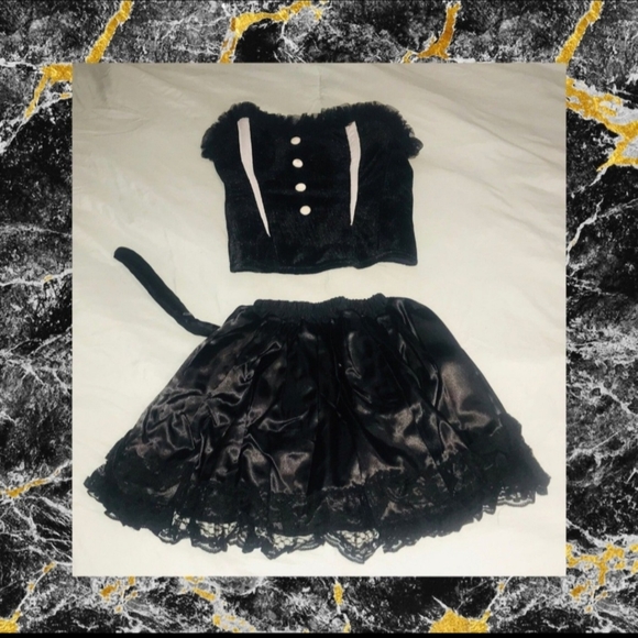 "MOONLIGHT KITTEN!" WOMENS DELUXE BLACK CAT COSTUME SIZE S/M NEW! - Picture 3 of 12